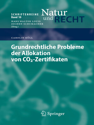 cover image of Grundrechtliche Probleme der Allokation von CO2-Zertifikaten